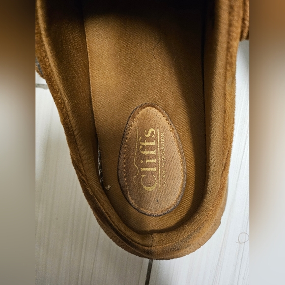 Womens Brown Suede Shoes - Picture 3 of 5